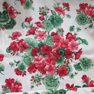 5 yards Geranium Polished Cotton Sharon Kessler Concord Fabrics 56.5" Home Dec
